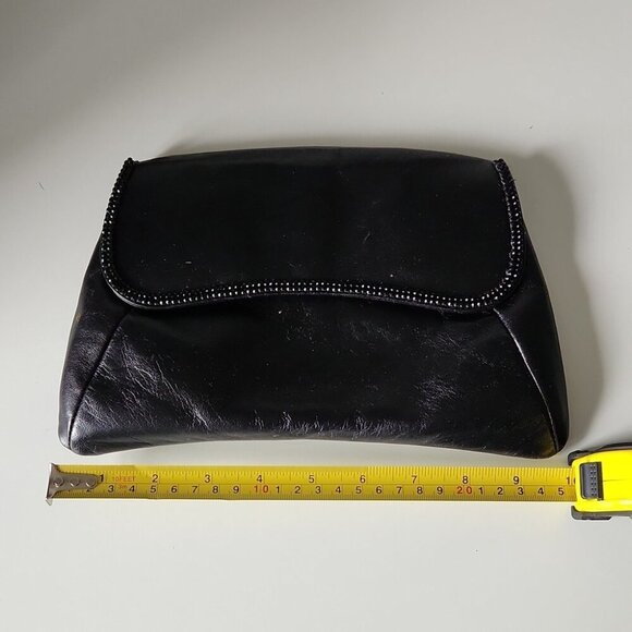 SWAROVSKI | Leather clutch crystals embellished black - Picture 7 of 8